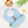 Waterproof Silicone Baby Bib Button Closure Baby Product
