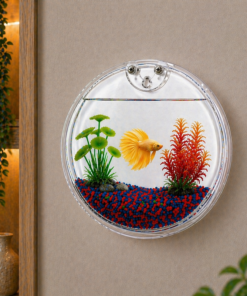 Alternative view of 19.5cm Aquarium Wall + Fish + Tree + Stone + Food