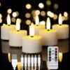 12Pcs Rechargeable Candle Light Flameless