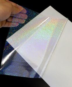 10Pcs Transparent Holographic Lamination Film