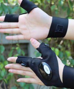 2Pcs Fishing Gloves with Led Lights
