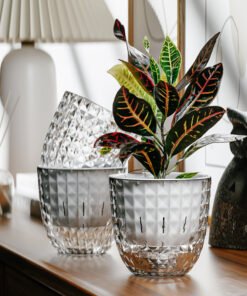 Alternative view of 2Pcs Hydroponics Self Watering Plastic Plant Pot With Money Plant