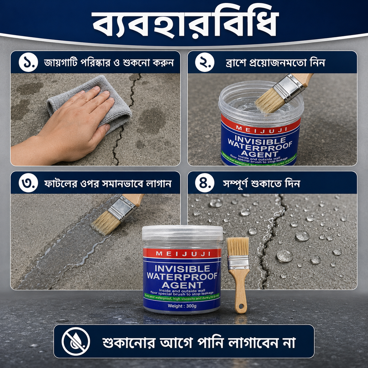 Premium Invisible Waterproof Seal Agent 300g - Image 3
