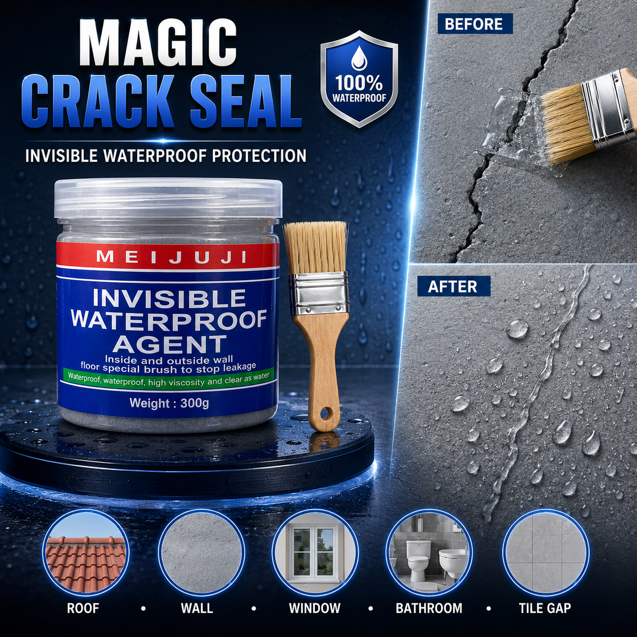 Premium Invisible Waterproof Seal Agent 300g