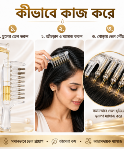 Alternative view of Hair Comb with Oil Applicator